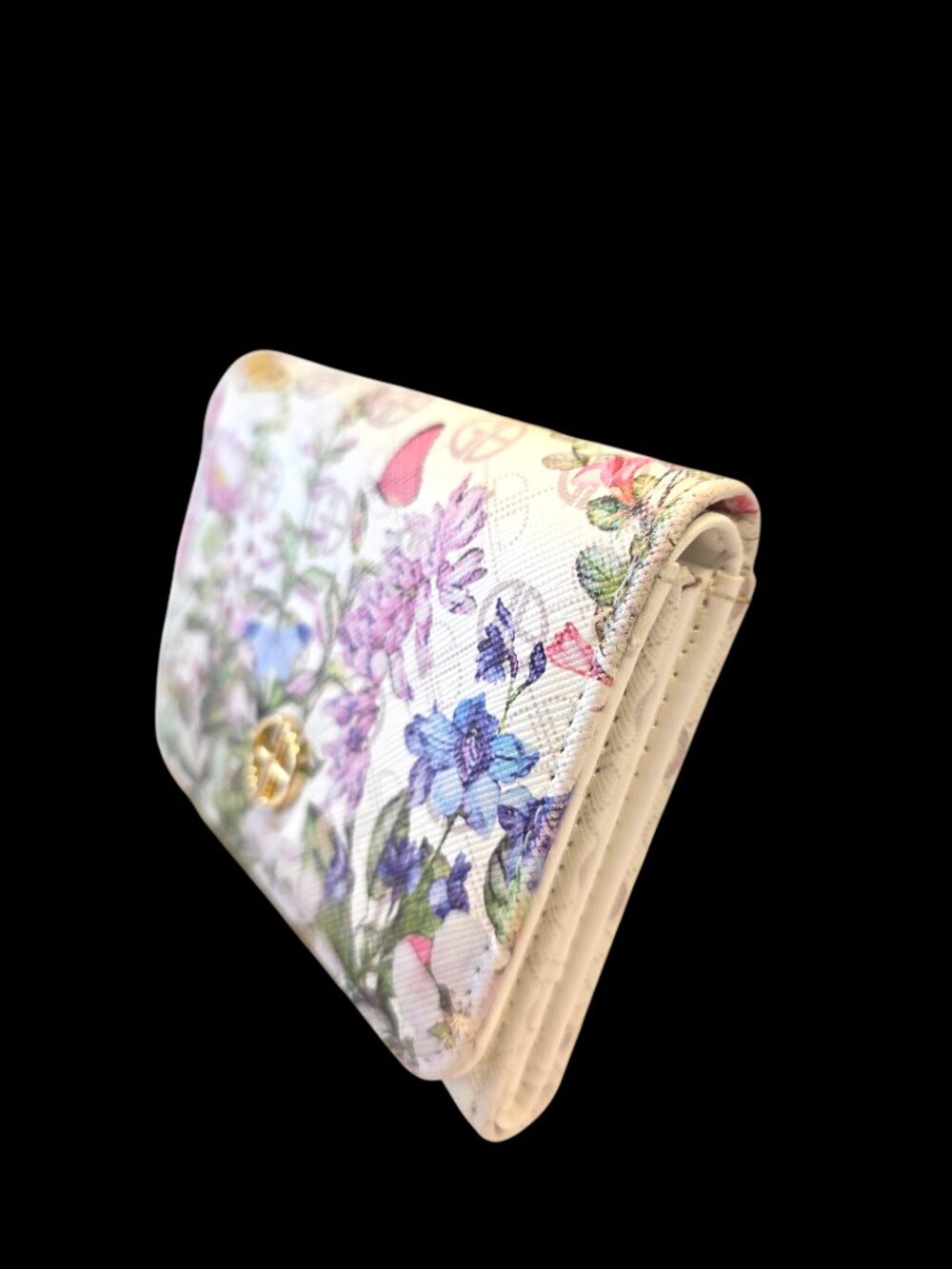 Tri-fold Women's Floral Pattern Wallet by Giani Bernini EUC - Picture 4 of 5